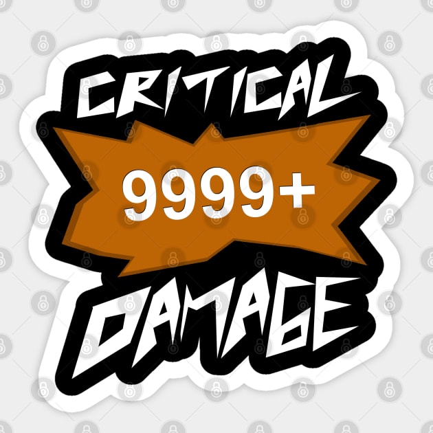 critical damage game role play palyer in game Sticker by araharugra
